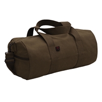 Rothco Earth Brown Canvas Shoulder Duffle Bag 22152