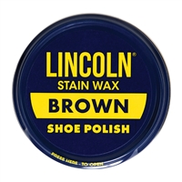 Lincoln Brown Stain Wax Shoe Polish - 30110