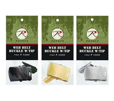 Rothco Web Belt Buckle And Tip Pack - 4300
