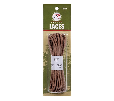 Rothco 72 inch Coyote Brown Boot Laces - 7808