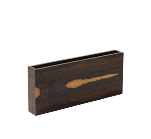 Stunning Leggy Wood Box in Ziricote