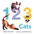 1,2,3 Cats, a Board Book of Cats from 1 - 12 by Leslea Newman
