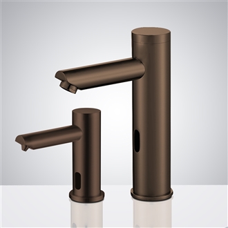 Solo Light Oil Rubbed Bronze Touchless Motion Activated Sink Faucet and Soap Dispenser