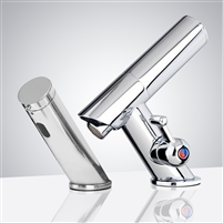 Fontana All-in-one Thermostatic Chrome Finish Sensor Faucet with Automatic Soap Dispenser