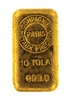 Compagnie MÃ©taux PrÃ©cieux Paris 10 Tolas (116.6 Gr.) Cast 24 Carat Gold Bullion Bar 999.0 Pure Gold