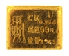 Republic Central Mint of China 2.963 Ounces (92.15 Gr.) Cast 24 Carat Gold Bullion Bar 998.4 Pure Gold