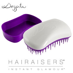 Dessata Mini Detangling Hairbrush White & Purple