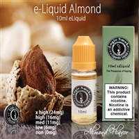 10ml bottle of Almond flavored e-liquid from LogicSmoke, available in 5 nicotine levels. Perfect for vapers looking for a rich and nutty flavor.