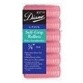 Diane Self Grip Rollers 7/8" Pink, 6 Pack