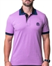 Maceoo Designer Short Sleeve Polo Shirts Purple Solid