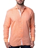 long sleeve maceoo einstein orange dress shirt