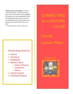 Year 3 FAMILY Lesson Plans [Co-op Edition]