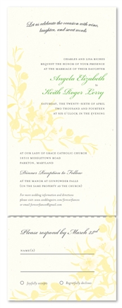 Natural Wedding Invitations | Summer Dance (100% recycled paper)