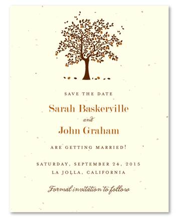 Apple Tree Wedding Save the Date cards