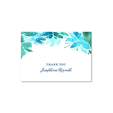Botanical Blooms Thank you cards by ForeverFiances Weddings