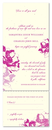 Eco-Friendly Wedding Invitations | hand-drawn poppies
