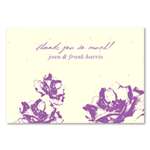 Seeded Paper Thank you cards | Bougie Flowers (Plum, Cream)
