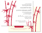 Seeded Paper Invitations ~ Chinese Bamboo by ForeverFiances Weddings