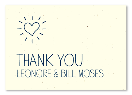 Plantable Thank you cards ~ Modern Heart