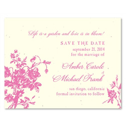 Save the Date on Seed Paper ~ My Love Rosie by ForeverFiances Weddings