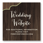 Wedding Insert Cards for wedding website ~ Northern Cabin