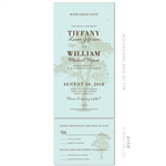 Tiffany blue wedding invitations ~ Solid Oak Tree
