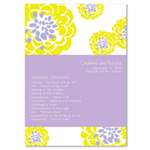 Natural Wedding Programs - Sweet Seeds (recycled paper, lavender and yellow)