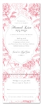 All in One Bat Mitzvah Invitations - Vintage Peonies (Send and sealed format)