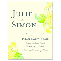 Save the Date Cards - Watercolor Orchids