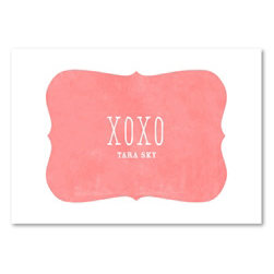 Pink Thank you cards by ForeverFiances Weddings