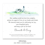 Lighthouse Wedding Favors watercolor and inspired by Cape Cod