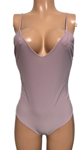 light_purple_stretchy_v-neck_bodysuit