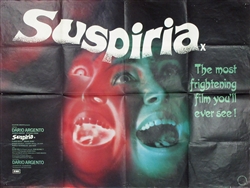 British Quad Suspiria
Vintage Movie Poster
Dario Argento