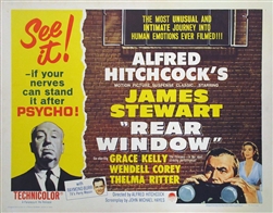 Rear Window US Half Sheet
Vintage Movie Poster
James Stewart