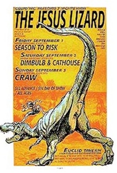Derek Hess Jesus Lizard Original Rock Concert Poster