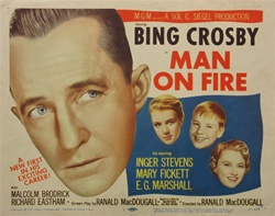 Man On Fire Original US Title Lobby Card
Vintage Movie Poster
Bing Crosby