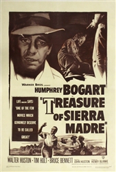 The Treasure of the Sierra Madre Original US One Sheet
Vintage Movie Poster
Humphrey Bogart