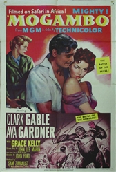 Mogambo Original US One Sheet
Vintage Movie Poster
Clark Gable