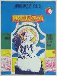 Cream At The Earl Warren Showgrounds Original Concert Poster
Vintage Rock Poster