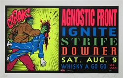 Taz Agnostic Front Original Rock Concert Poster