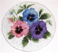 Pastel Pansy 9 inch Plate