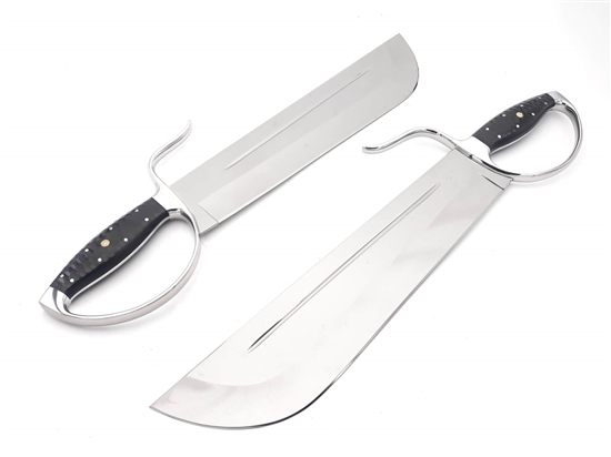 Wing Chun Butterfly Swords - Flagship Line v4 Lightweight- Chopper 13 inch D2 - Hollow Grind - Sharp