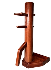 Buick Yip / MasterPath - Wing Chun Wooden Dummy with Modern Free-Standing Stand