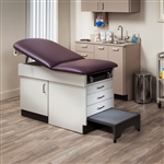 Clinton Industries 8890 Family Practice Exam Table with Step Stool