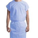 Exam Gowns 3 ply Universal Fit - Blue (50 per case)