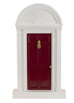 Byers' Choice Caroler - Red Door with Pineapple