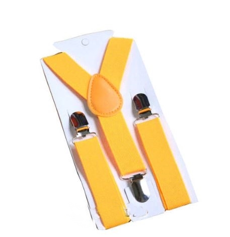 Boys Suspenders - Yellow Gold