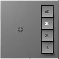Legrand adorne Manual-ON/Timed-OFF SensaSwitch in Magnesium Finish - ASTM2M2