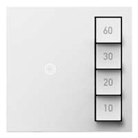 Legrand adorne Manual-ON/Timed-OFF SensaSwitch in White Finish - ASTM2W2
