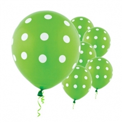 Kiwi Dot Latex Balloons | Party Supplies